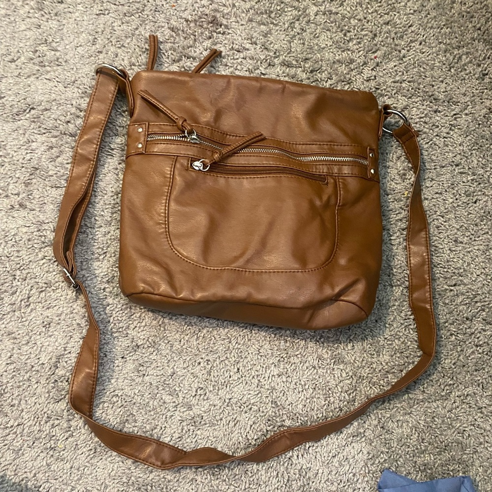 Brown crossbody purse